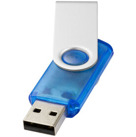 Rotate Transculent USB-Stick, blau, 1GB bedrucken, Art.-Nr. 1Z44002D