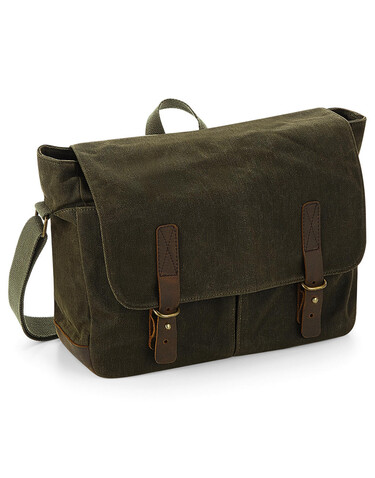 Quadra Heritage Waxed Canvas Messenger, Desert Sand, One Size bedrucken, Art.-Nr. 080307420