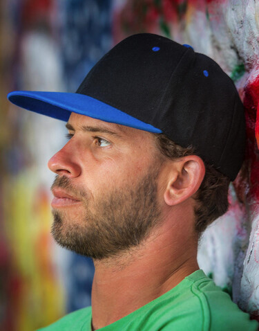 Result Caps Bronx Original Flat Peak Dual Color, Black/Lime, One Size bedrucken, Art.-Nr. 082341710