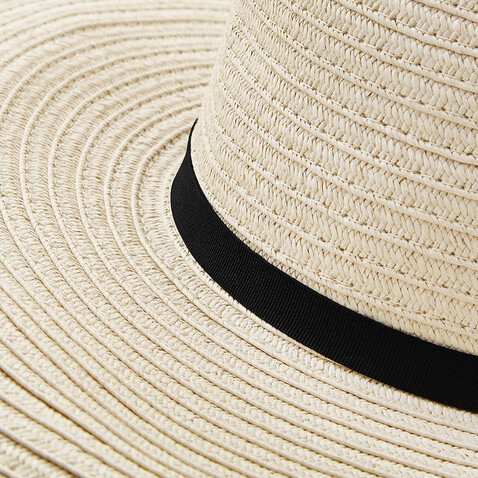 Beechfield Marbella Wide-Brimmed Sun Hat, Natural, One Size bedrucken, Art.-Nr. 082690080
