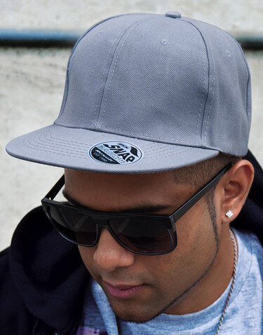 Result Caps Bronx Original Flat Peak Snap Back Cap, Navy, One Size bedrucken, Art.-Nr. 083342000