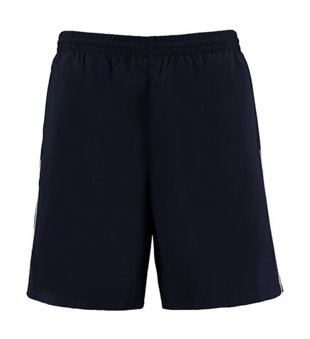 Kustom Kit Classic Fit Track Short, Navy/White, L bedrucken, Art.-Nr. 084112525