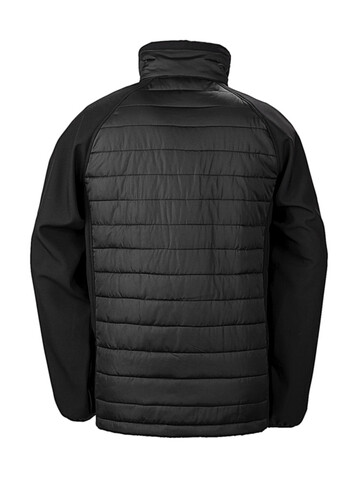 Result Compass Padded Softshell, Black/Black, 2XL bedrucken, Art.-Nr. 084331777