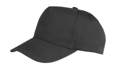 Result Caps Boston 5-Panel Printers Cap, Black, One Size bedrucken, Art.-Nr. 084341010