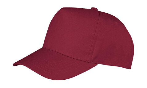 Result Caps Boston 5-Panel Printers Cap, Burgundy, One Size bedrucken, Art.-Nr. 084344480