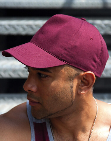 Result Caps Boston 5-Panel Printers Cap, Burgundy, One Size bedrucken, Art.-Nr. 084344480