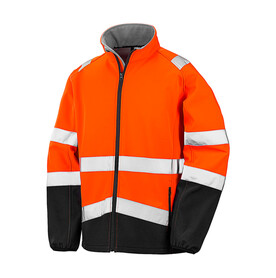 Result Printable Safety Softshell, Fluorescent Orange/Black, S bedrucken, Art.-Nr. 086334783 Result Printable Safety Softshell, Fluorescent Orange/Black, S bedrucken, Art.-Nr. 086334783