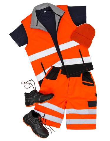 Result Printable Safety Softshell Gilet, Fluorescent Yellow/Black, S bedrucken, Art.-Nr. 087336713