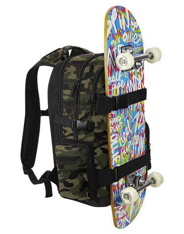 Bag Base Old School Boardpack, Jungle Camo, One Size bedrucken, Art.-Nr. 089295850