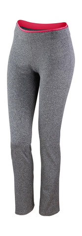Result Women`s Fitness Trousers, Sport Grey Marl/Hot Coral, 2XS (6) bedrucken, Art.-Nr. 091331831