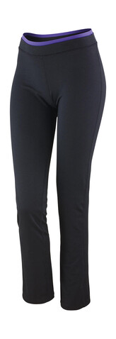 Result Women`s Fitness Trousers, Black/Lavender, L (14) bedrucken, Art.-Nr. 091331855