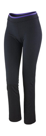 Result Women`s Fitness Trousers, Black/Lavender, M (12) bedrucken, Art.-Nr. 091331854
