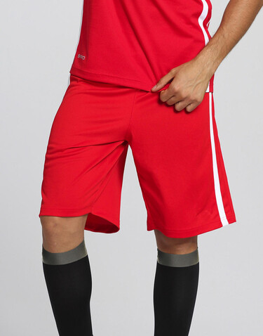 Result Men`s Quick Dry Basketball Shorts, Red/White, S bedrucken, Art.-Nr. 092334502