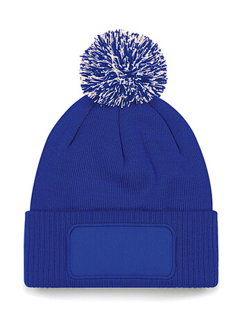 Beechfield Snowstar Printers Beanie, Bright Royal/Off White, One Size bedrucken, Art.-Nr. 095693680