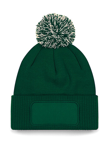 Beechfield Snowstar Printers Beanie, Bottle Green/Off White, One Size bedrucken, Art.-Nr. 095695520