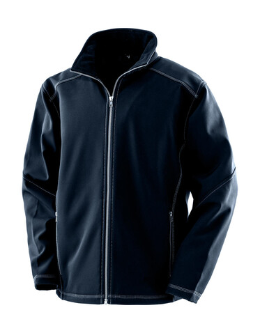 Result Men`s Treble Stitch Softshell, Navy, M bedrucken, Art.-Nr. 098332004