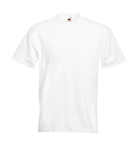 Fruit of the Loom Super Premium Tee, White, 2XL bedrucken, Art.-Nr. 102010007