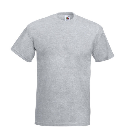 Fruit of the Loom Super Premium Tee, Heather Grey, 4XL bedrucken, Art.-Nr. 102011239