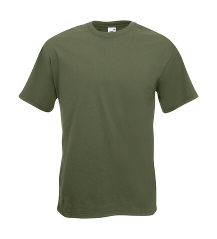 Fruit of the Loom Super Premium Tee, Classic Olive, M bedrucken, Art.-Nr. 102015334