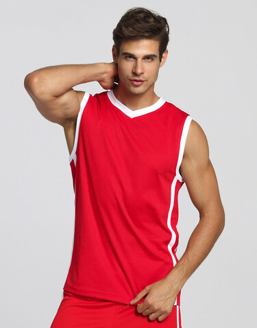 Result Men`s Quick Dry Basketball Top, Royal/White, XS bedrucken, Art.-Nr. 105333531