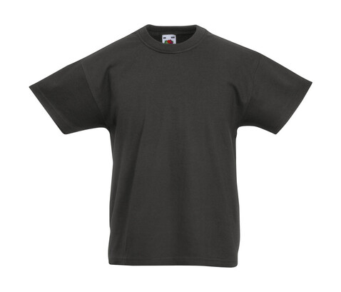 Fruit of the Loom Kids` Original T, Light Graphite, 164 (14-15) bedrucken, Art.-Nr. 108011358