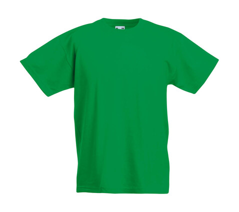 Fruit of the Loom Kids` Original T, Kelly Green, 140 (9-11) bedrucken, Art.-Nr. 108015186