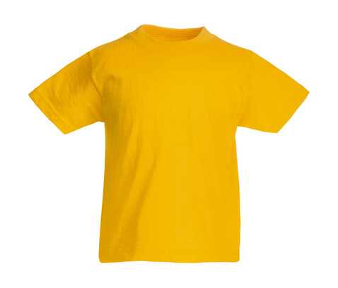 Fruit of the Loom Kids` Original T, Sunflower, 104 (3-4) bedrucken, Art.-Nr. 108016013