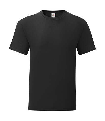 Fruit of the Loom Iconic 150 T, Black, XL bedrucken, Art.-Nr. 111011014