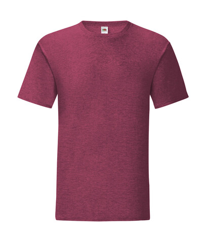 Fruit of the Loom Iconic 150 T, Heather Burgundy, XL bedrucken, Art.-Nr. 111014134