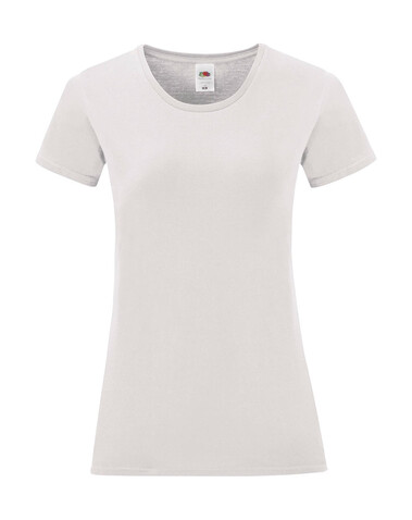 Fruit of the Loom Ladies` Iconic 150 T, White, M bedrucken, Art.-Nr. 112010004