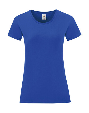 Fruit of the Loom Ladies` Iconic 150 T, Royal Blue, L bedrucken, Art.-Nr. 112013005