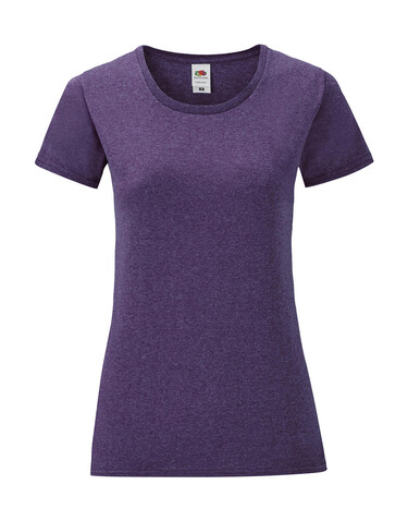 Fruit of the Loom Ladies` Iconic 150 T, Heather Purple, M bedrucken, Art.-Nr. 112013464