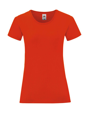 Fruit of the Loom Ladies` Iconic 150 T, Flame, XS bedrucken, Art.-Nr. 112014022
