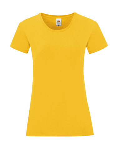 Fruit of the Loom Ladies` Iconic 150 T, Sunflower, M bedrucken, Art.-Nr. 112016014