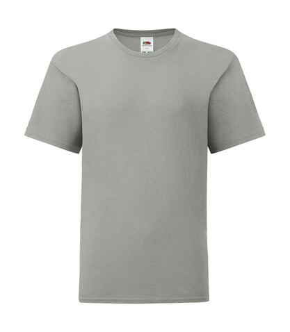 Fruit of the Loom Kids` Iconic 150 T, Zinc, 152 (12-13) bedrucken, Art.-Nr. 113011127