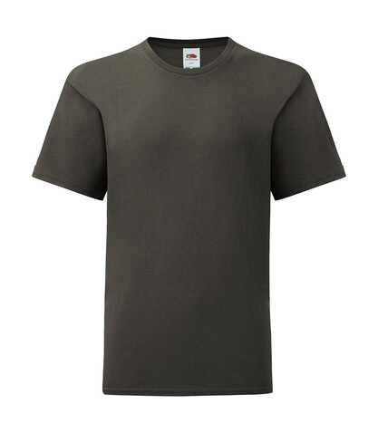 Fruit of the Loom Kids` Iconic 150 T, Light Graphite, 164 (14-15) bedrucken, Art.-Nr. 113011358