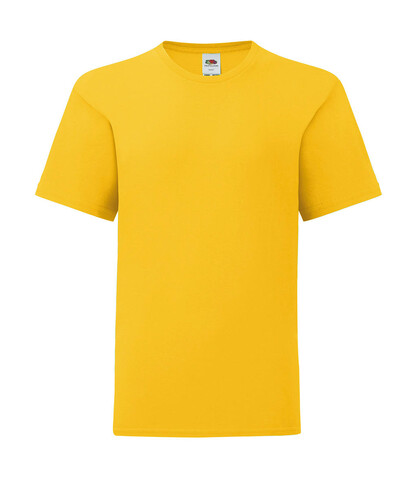 Fruit of the Loom Kids` Iconic 150 T, Sunflower, 140 (9-11) bedrucken, Art.-Nr. 113016016