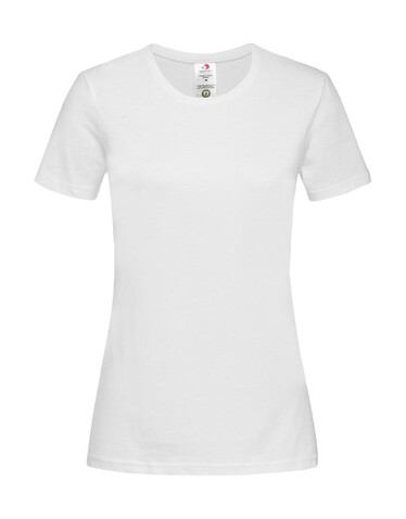 Stedman Classic-T Organic Fitted Women, White, XL bedrucken, Art.-Nr. 117050006