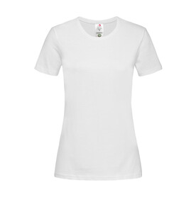 Stedman Classic-T Organic Fitted Women, White, XS bedrucken, Art.-Nr. 117050002