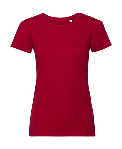 Russell Europe Ladies´ Pure Organic Tee, Classic Red, S bedrucken, Art.-Nr. 120004013