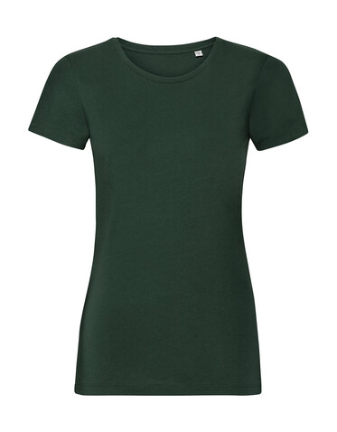 Russell Europe Ladies´ Pure Organic Tee, Bottle Green, XS bedrucken, Art.-Nr. 120005402