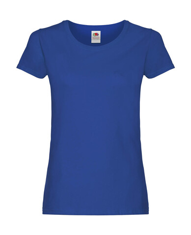 Fruit of the Loom Ladies` Original T, Royal, XL bedrucken, Art.-Nr. 124013006