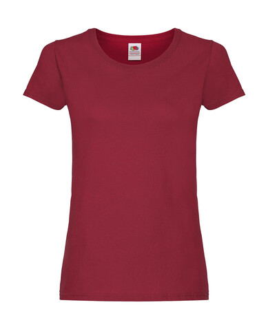 Fruit of the Loom Ladies` Original T, Brick Red, L bedrucken, Art.-Nr. 124014145