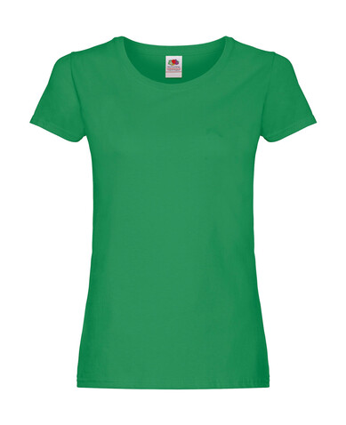 Fruit of the Loom Ladies` Original T, Kelly Green, 2XL bedrucken, Art.-Nr. 124015187
