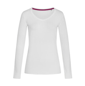 Stedman Stretch-T Long Sleeve for women, White, S bedrucken, Art.-Nr. 126050003 Stedman Stretch-T Long Sleeve for women, White, S bedrucken, Art.-Nr. 126050003