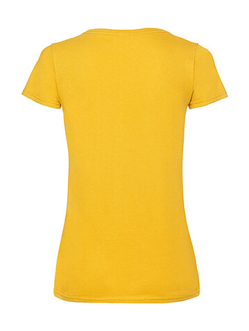 Fruit of the Loom Ladies` Valueweight V-Neck T, Heather Grey, XS bedrucken, Art.-Nr. 129011232