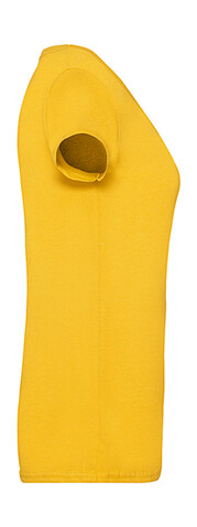 Fruit of the Loom Ladies` Valueweight V-Neck T, Heather Grey, XS bedrucken, Art.-Nr. 129011232