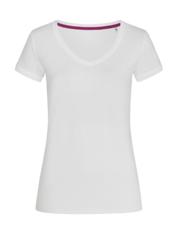 Stedman Megan V-Neck, White, M bedrucken, Art.-Nr. 129050004