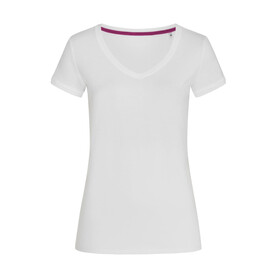 Stedman Megan V-Neck, White, S bedrucken, Art.-Nr. 129050003