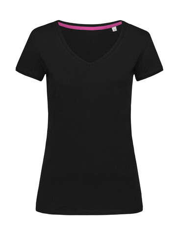 Stedman Megan V-Neck, Black Opal, XL bedrucken, Art.-Nr. 129051026